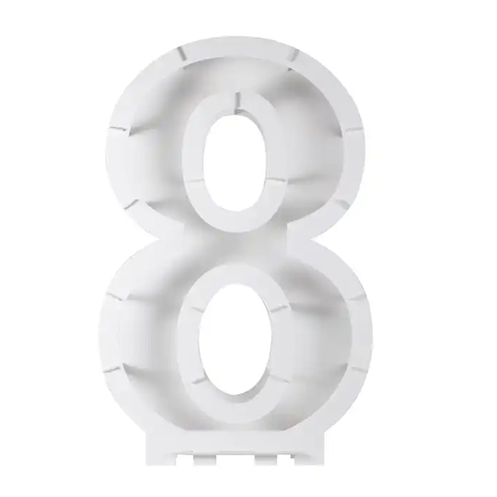 Balloon Mosaic Number Stand 8 - 81cm