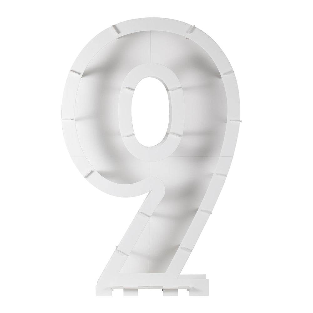 Balloon Mosaic Number Stand 9 - 81cm