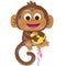 Monkey Jungle Shape Foil Balloon - 36