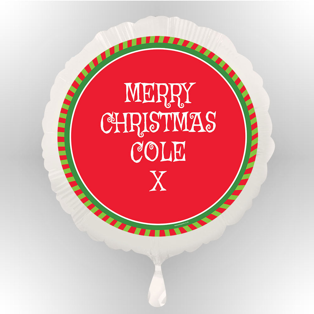 Personalised Mean Green Christmas Balloon (Not Inflated)