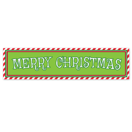 Mean Green Christmas Banner - 120cm x 30cm