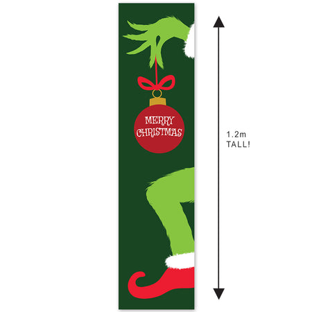 Mean Green Christmas Portrait Banner - 30cm x 120cm