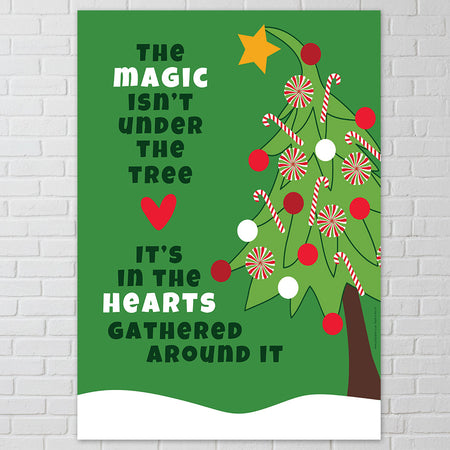 Mean Green Christmas Quote Poster - A3