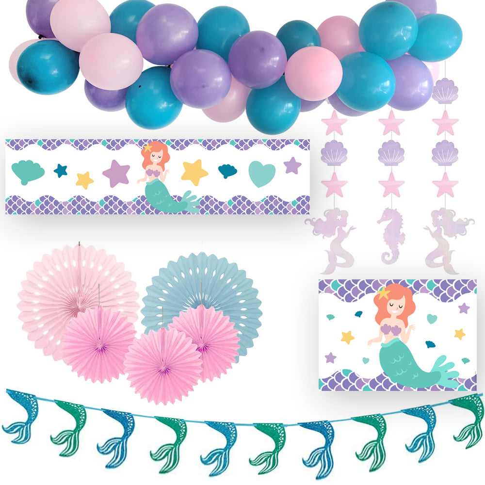Mermaid Decoration Party Pack