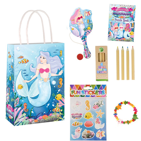 Mermaid Plastic Free Party Bag Kit with Contents - Each