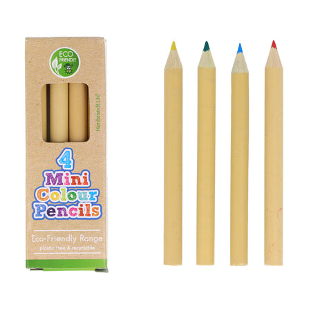 Eco-friendly Mini Colouring Pencils - Pack of 4