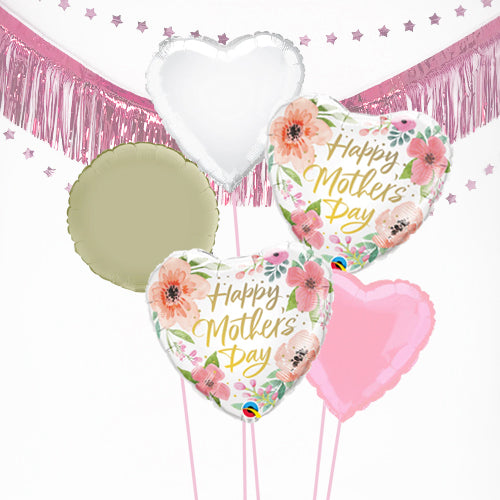 Inflated Mother's Day Pink Confetti Balloon Bundle in a Box