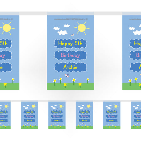 Muddy Pig Personalised Bunting – 3m