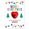 Personalised Vibrant Christmas Favour Card - Pack of 8