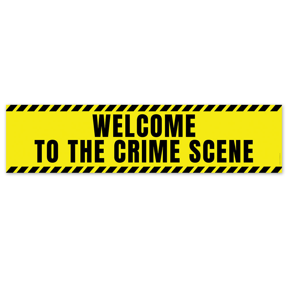 Welcome to the Crime Scene Banner - 120cm x 30cm