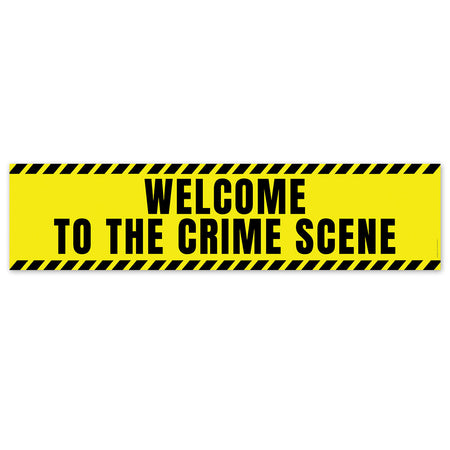 Welcome to the Crime Scene Banner - 120cm x 30cm