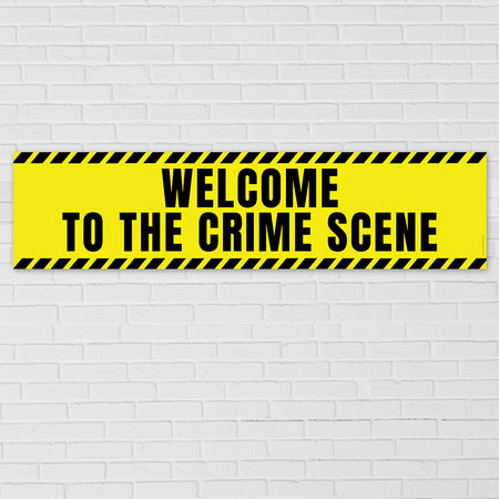 Welcome to the Crime Scene Banner - 120cm x 30cm