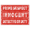 Murder Mystery Prop Signs Poster - A3