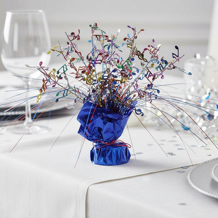 Musical Notes Gleam 'n Spray Centrepiece - 27.9cm