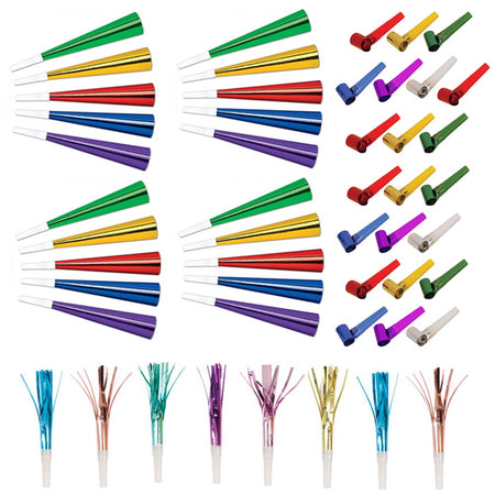 Party Noisemakers - Assorted - Pack of 50