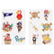 Pirate Mini Temporary Tattoos - Assorted Designs - 4cm - Pack of 6