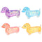 Sparkly Dachshund Squeeze Toy - 4 Colours - 11cm - Each