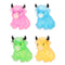 Sparkly Highland Cow Squeeze Toy - 4 Colours - 8.5cm - Each