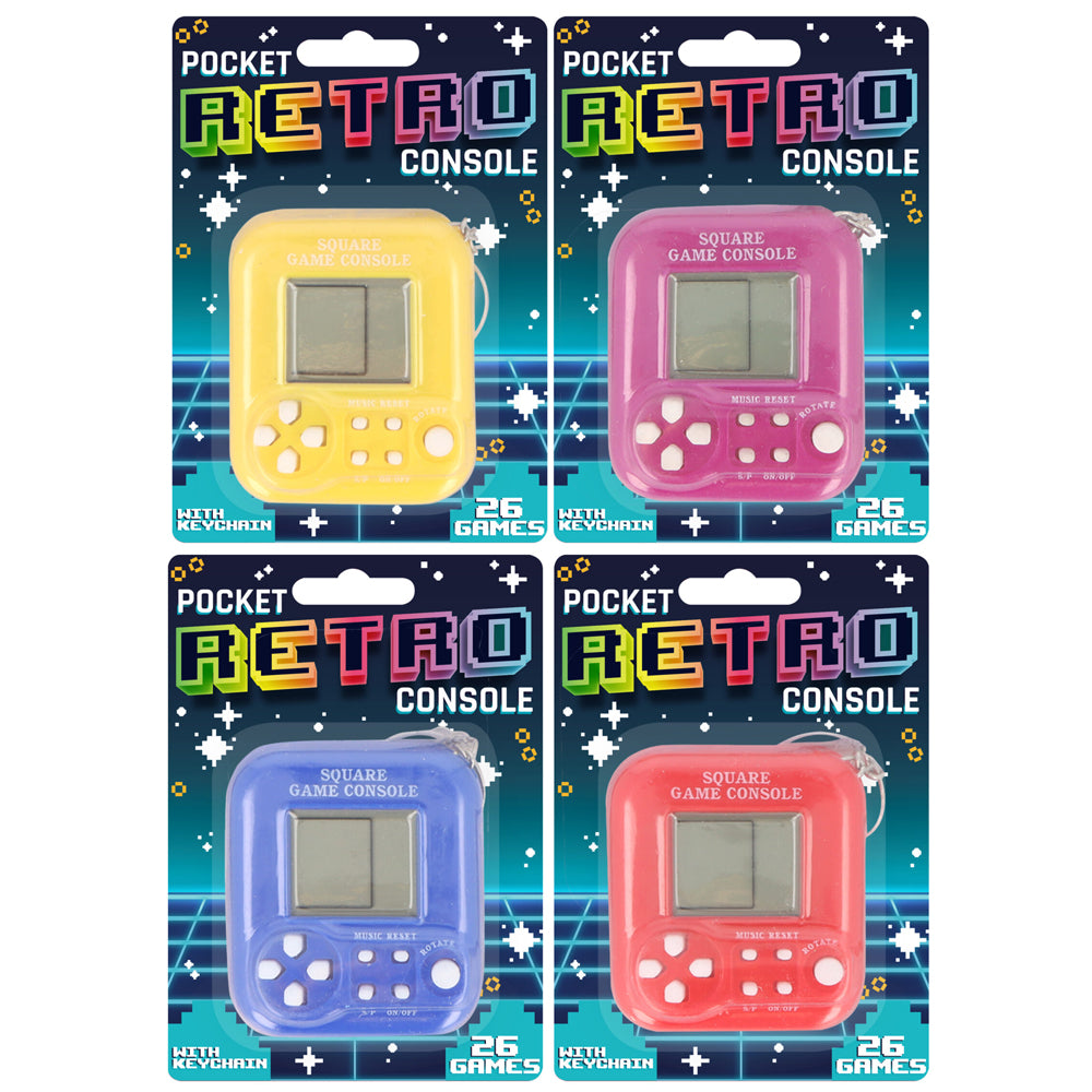 Mini Retro Handheld Game Console | 5cm Party Bag Filler | Party Packs