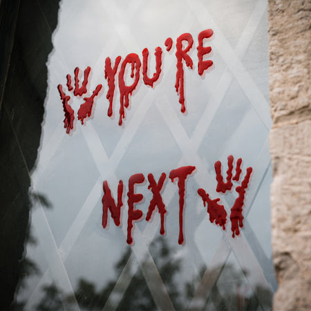 You're Next Bloody Gel Window Clings