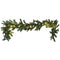 Christmas Pine Foliage Garland with LED Lights - 1.8m