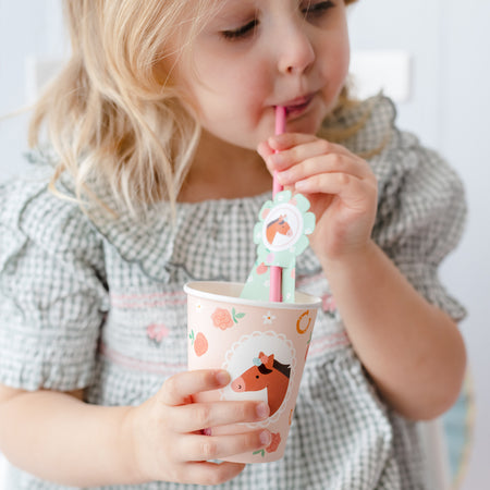 Horse Paper Straws - Pack of 6
