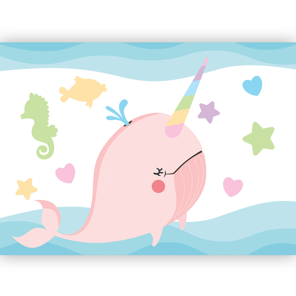 Narwhal Poster Decoration - A3