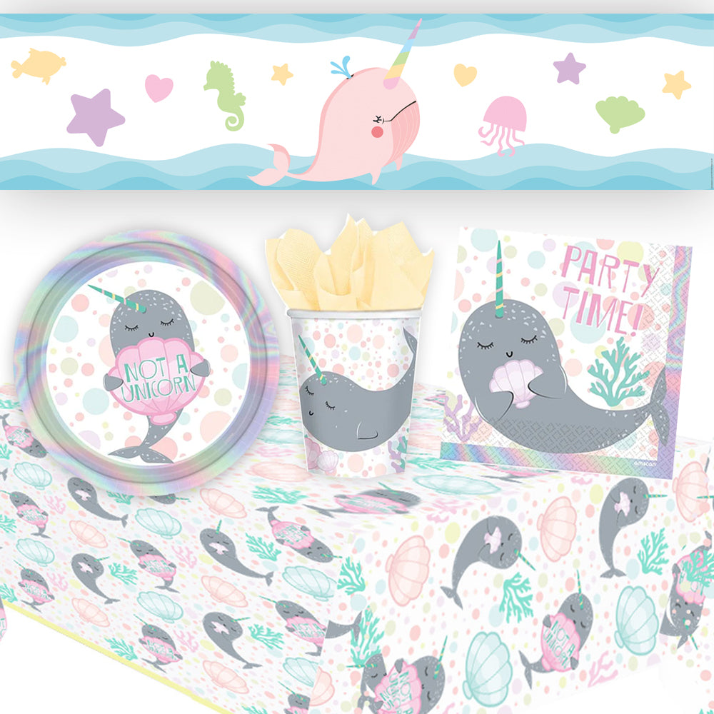 Narwhal Tableware Pack for 8 with FREE Banner!