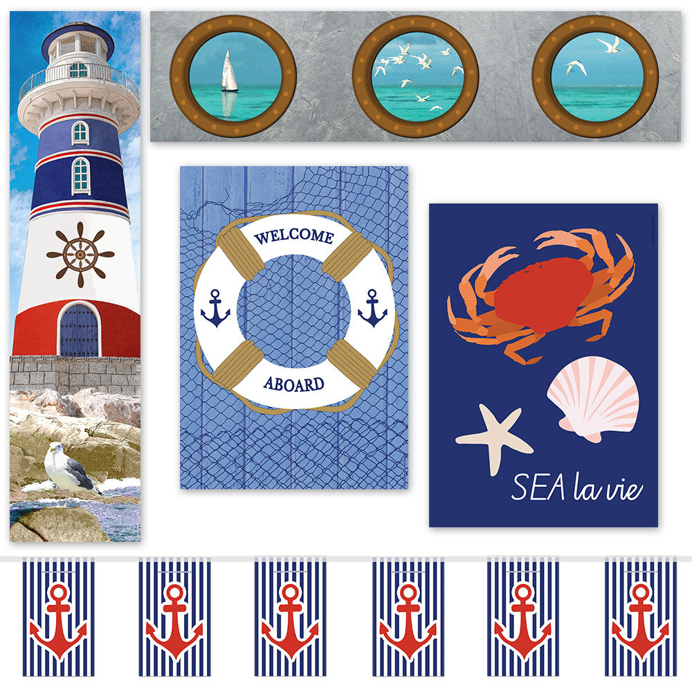 Nautical Paper Decoration Pack