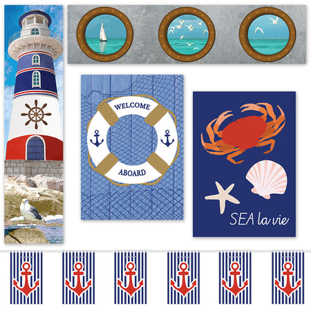 Nautical Paper Decoration Pack