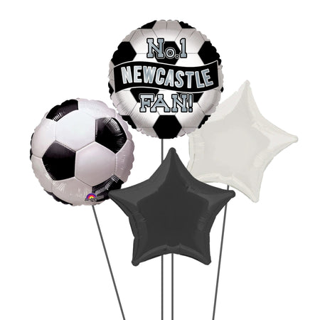 Inflated Newcastle Fan Football Balloon Bundle in a Box
