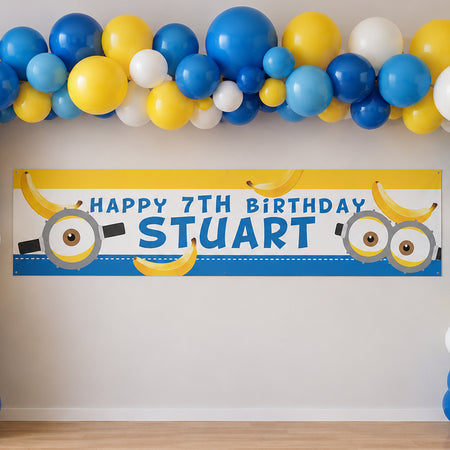 Minions Personalised Party Banner - 1.2m