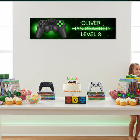 Gamer Personalised Banner Decoration - 1.2m