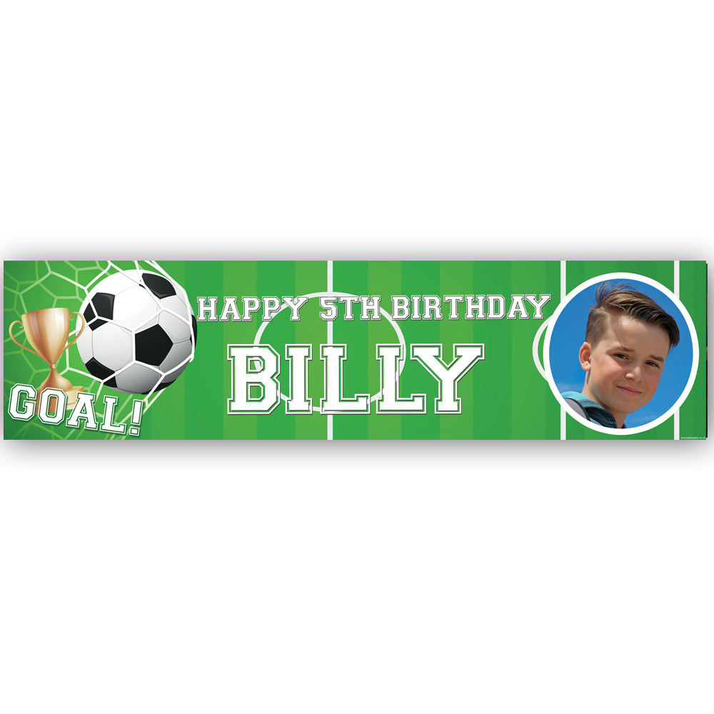 Football Personalised Photo Banner - 1.2m