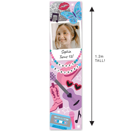 Taylor Party Personalised Polaroid Photo Portrait Banner - 30cm x 120cm