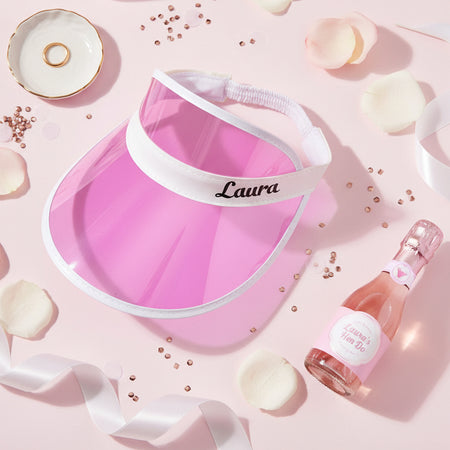 Personalised Pink Sun Visor