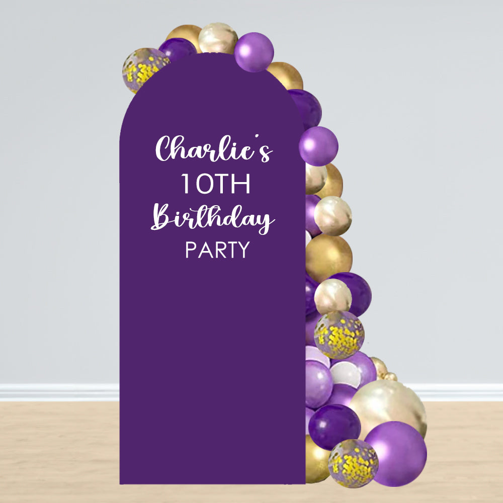 Personalised Purple Sailboard Cardboard Cutout Sign Party Packs