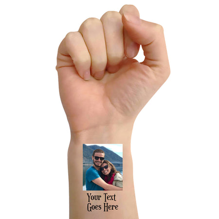 Personalised Bespoke Tattoos - Add Your Photo & Message