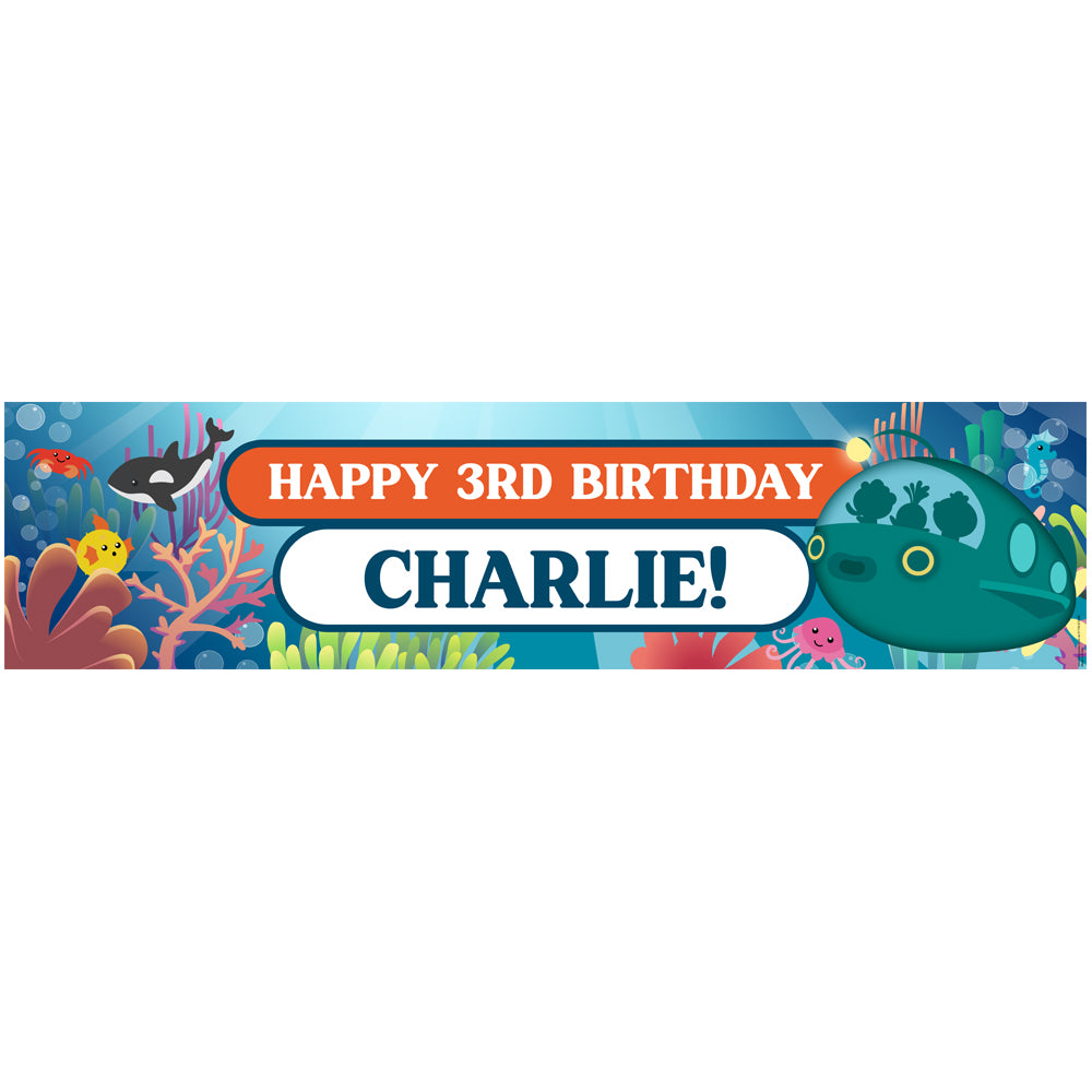 Octonauts Personalised Banner Decoration - 1.2m