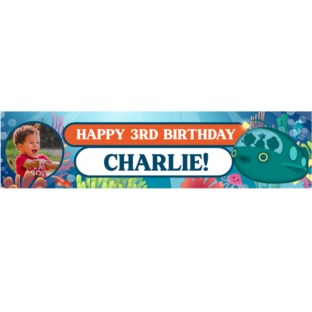 Octonauts Personalised Photo Banner Decoration - 1.2m