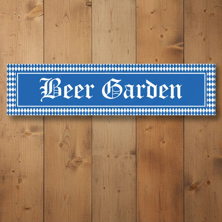 Oktoberfest Beer Garden Sign Banner - 1.2m