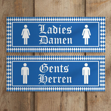 Oktoberfest Toilet Signs - Ladies & Gents