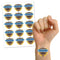 Oktoberfest Crest Tattoos with Year - Bavarian Temporary Tattoos Sheet of 15