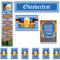 Oktoberfest German Beer & Pretzel Decoration Paper Party Pack