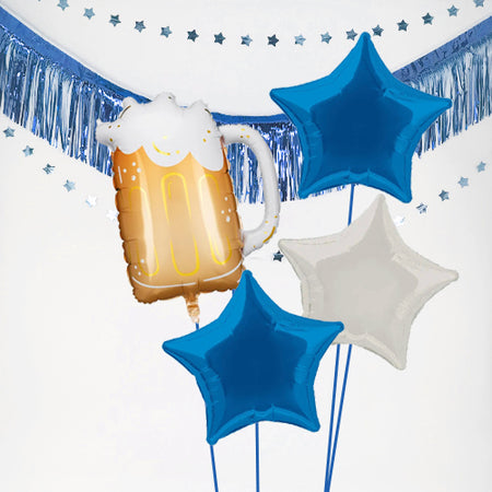 Inflated Beer Mug Celebration Balloon Bundle in a Box