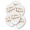 On Your Engagement White & Gold Latex Balloons - 11