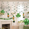 St Patrick's Day Swirl Decorations - 28cm - Pack of 12
