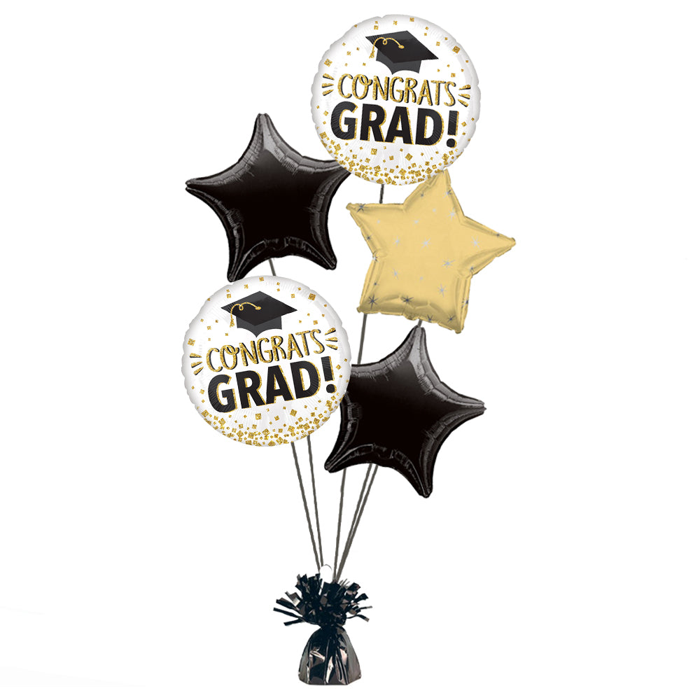 Congrats Grad Balloon Bouquet Kit - Uninflated