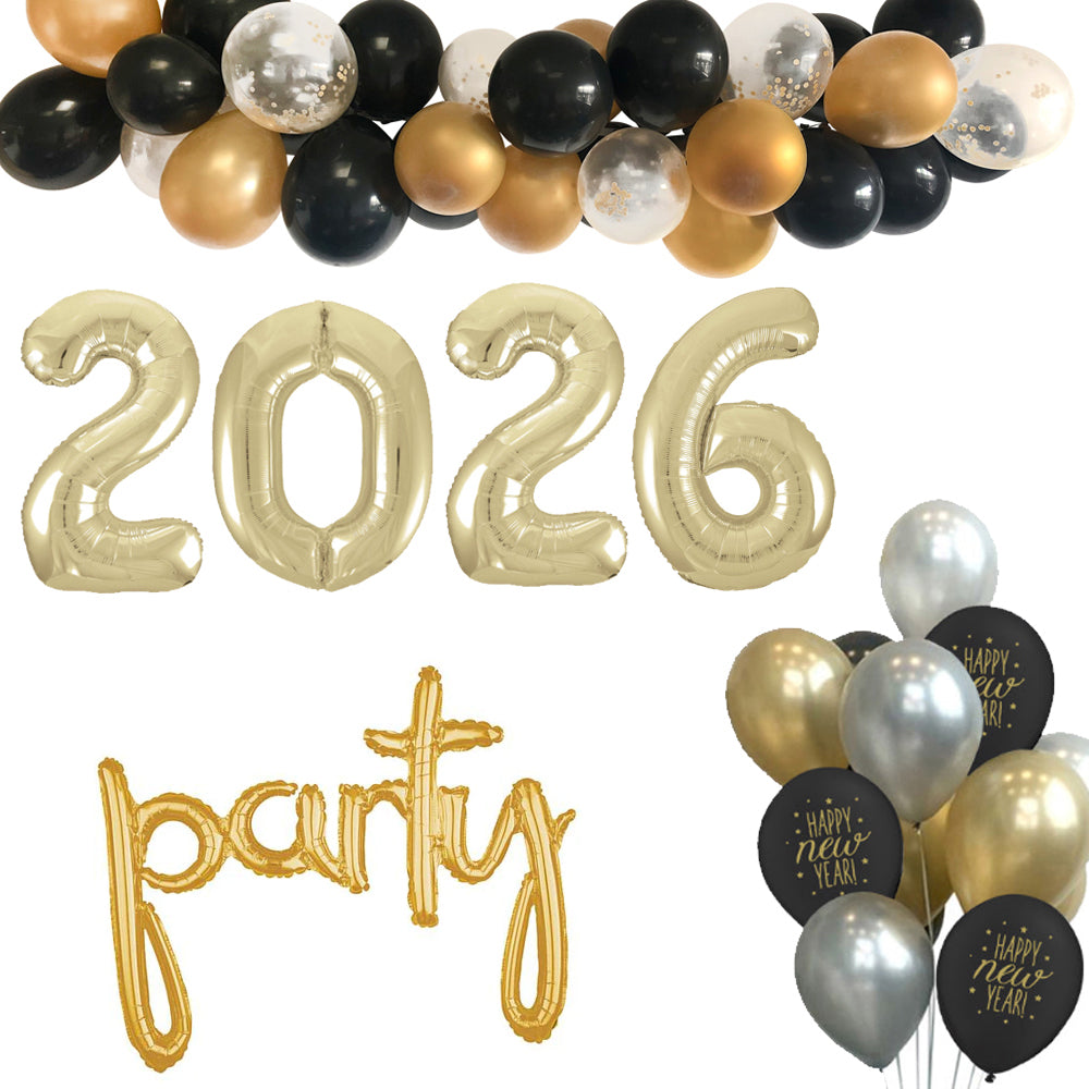 2026 Happy New Year Balloon Pack