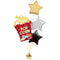 Hollywood Movie Popcorn Balloon Bouquet - Uninflated